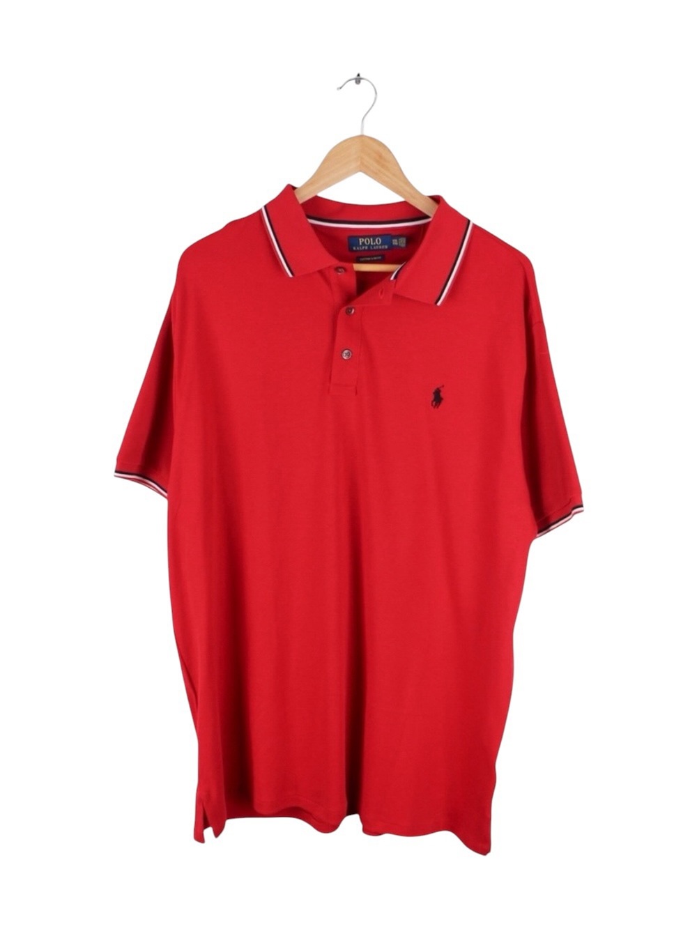 Polo Ralph Lauren Red Custom Slim Fit Polo Shirt  Men's Size XXL